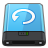 Blue Backup W Icon 48x48 png